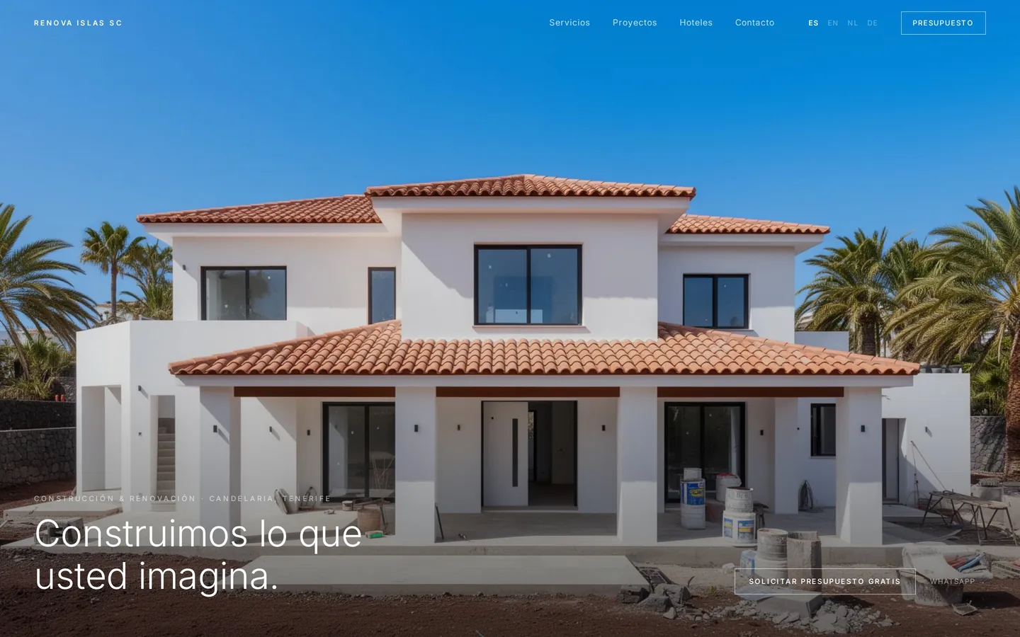 Web de Renova en el ordenador